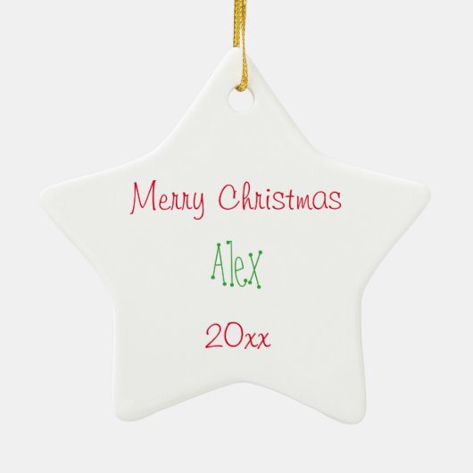 Joy kerstversiering keramisch ornament (Achterkant)