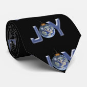 Joy kerstwereld stropdas (Opgerold)