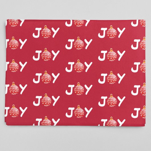 Joy KerstWinter Tissuepapier