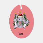 Joy Koloa Beer Kerst Metalen Ornament (Voorkant links)