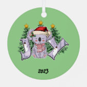 Joy Koloa Beer Kerst Metalen Ornament (Achterkant)