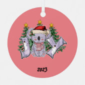 Joy Koloa Beer Kerst Metalen Ornament (Voorkant)