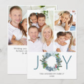 JOY Landscape Wreater kerstbos Greeting Feestdagenkaart (Voorkant / Achterkant)