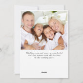 JOY Landscape Wreater kerstbos Greeting Feestdagenkaart (Achterkant)