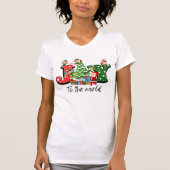 Joy Le monde T-shirt de Noël Elves Tree (Devant)
