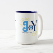 JoY logo Tweekleurige Koffiemok (Voorkant rechts)