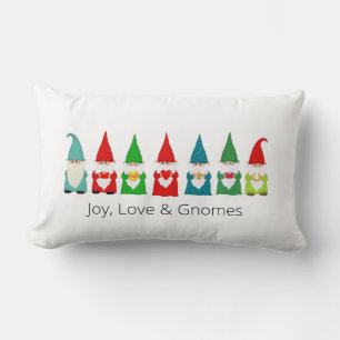 Joy, Love & Kerstgnomen Lumbar Pillow Kussen