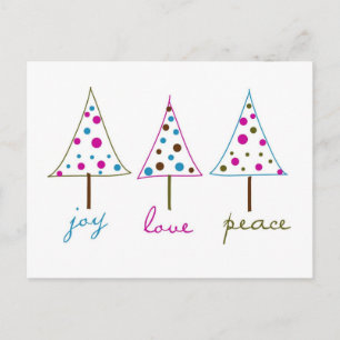 Joy, Love, Peace Holiday Briefkaart