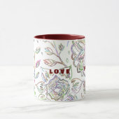 Joy Love Peace Mug à deux tons de marron (Centre)