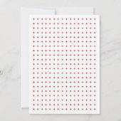 Joy Love Peace rouge, carte photo de Noël blanche (Dos)