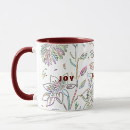 Joy Love Peace Two-Toned Maroon Mok