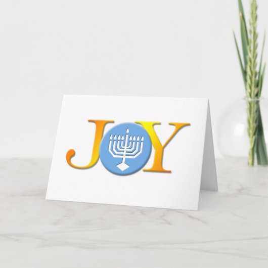 Joy Menorah Kaart (Voorkant)
