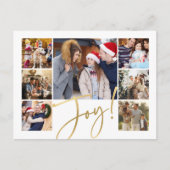 Joy Modern Photo Collage Feestdagenkaart (Voorkant)