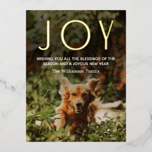 JOY Modern Photo Folie Holiday Briefkaart