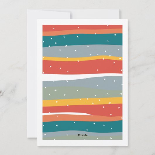 JOY Modern Prettige feestdagen 3 Photo Collage Feestdagenkaart (Achterkant)