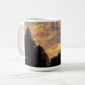 Joy - Mug "Golden Sunset Pines" par All Joy Art (Devant gauche)