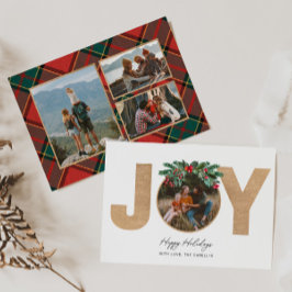 JOY Multi Photo Holiday Kaart