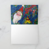 JOY MUSICAL SANTA CHRISTMAS GREETINGS FEESTDAGEN KAART (Binnen)