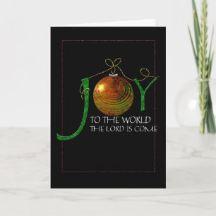 JOY naar de wereld ornament kaart