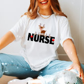 Joy Nursing Schattige Schattigee rendieren voor ve T-shirt