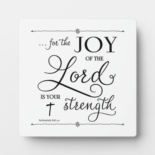 Joy of the Lord - Nehemiah 8:10 Fotoplaat (Voorkant)