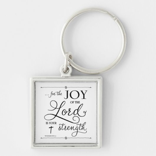 Joy of the Lord - Nehemiah 8:10 Sleutelhanger (Voorkant)