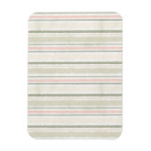 Joy of White Watercolor Stripes Pattern Magneet (Verticaal)