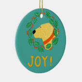 Joy Ornament met gele lab-Stephen Huneck (Rechts)