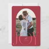 JOY Pas getrouwd is net getrouwd met kerst Kaart (Voorkant)