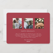 JOY Pas getrouwd is net getrouwd met kerst Kaart (Achterkant)