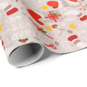 Joy Peace and Love Cadeaupapier (Rol Hoek)