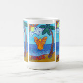 Joy & Peace Beach Angel Art Mug (Centre)