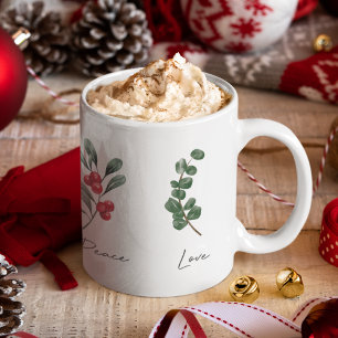 Joy Peace Liefde Botanische Koffie Mok