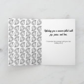 Joy Peace Love - Custom Colors & Message Kaart (Binnen)