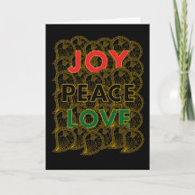 Joy Peace Love - Custom Colors & Message
