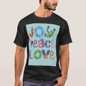 Joy , peace, love– Inspirational t shirt design  (Voorkant)