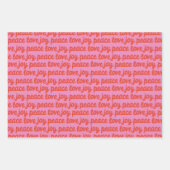 Joy Peace Love papier d'emballage de vacances (Devant)