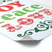 Joy Peace Love Poster (Hoek)