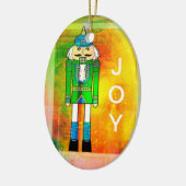 Joy + Peace Nutkraker - Ovaal siermiddel Keramisch Ornament (Links)