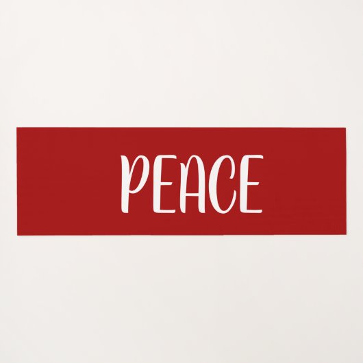 Joy Peace Red Yogamat (Achterkant (horizontaal))