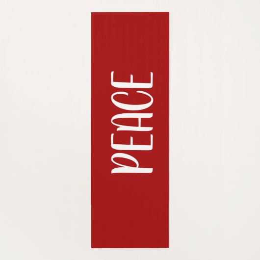 Joy Peace Red Yogamat (Achterkant)