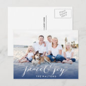 JOY & PEACE VAKANTIE FOTOKAARTEN FEESTDAGENKAART (Voorkant / Achterkant)