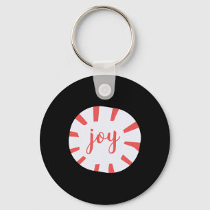 Joy - Pepermunt Kerstmis Sleutelhanger