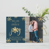 Joy Photo Cartes de Faire-part de grossesse Noël (Debout devant)