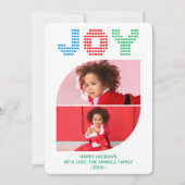 Joy Photo Christmas Wenskaart Kaart (Voorkant)