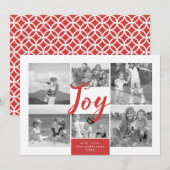 Joy Photo Collage Carte photo de vacances (Devant / Derrière)