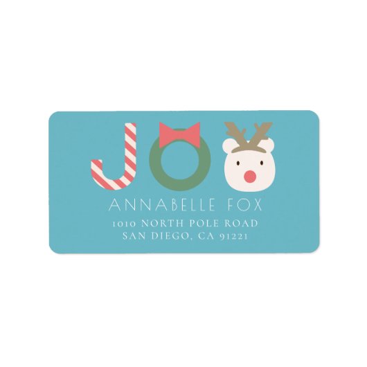 JOY Polar Beer Blue Holiday Return Label (Voorkant)