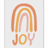 JOY Rainbow roze handlettering Sticker (Voorkant)