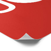 Joy Red Poster met kerstmis (Hoek)