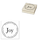 Joy Return Adres Rubberstempel (Gestempeld)